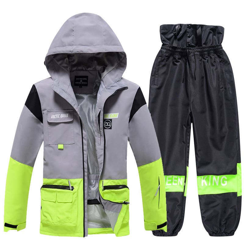 Ensemble de Ski Hivernal Unisexe – Tenue de Neige Respirante et Isolée en Deux Pièces