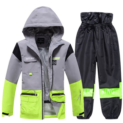 Ensemble de Ski Hivernal Unisexe – Tenue de Neige Respirante et Isolée en Deux Pièces