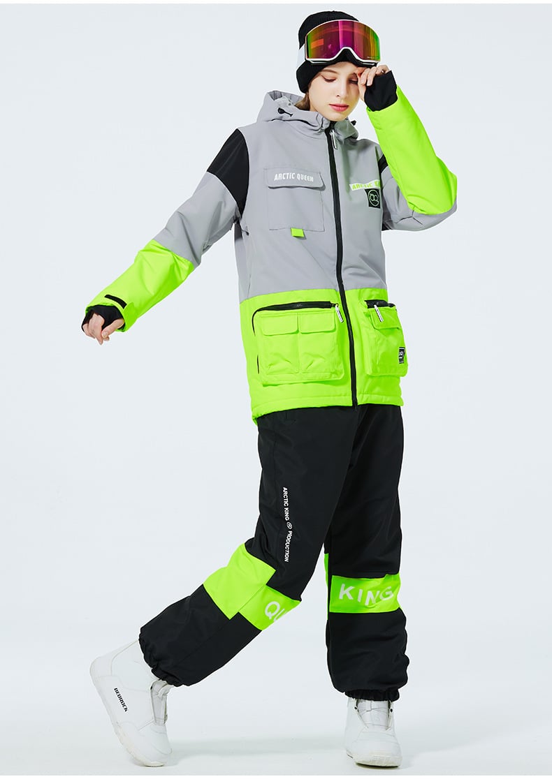 Ensemble de Ski Hivernal Unisexe – Tenue de Neige Respirante et Isolée en Deux Pièces