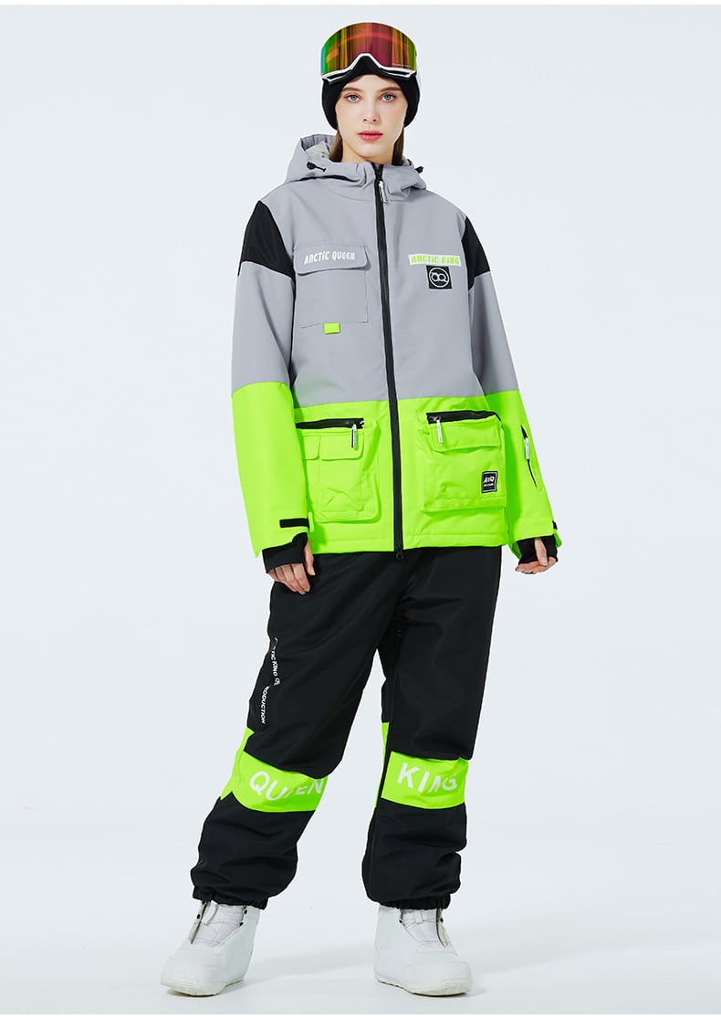 Ensemble de Ski Hivernal Unisexe – Tenue de Neige Respirante et Isolée en Deux Pièces