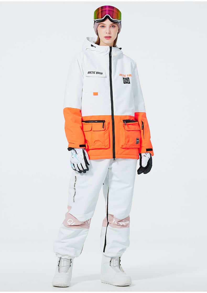 Ensemble de Ski Hivernal Unisexe – Tenue de Neige Respirante et Isolée en Deux Pièces