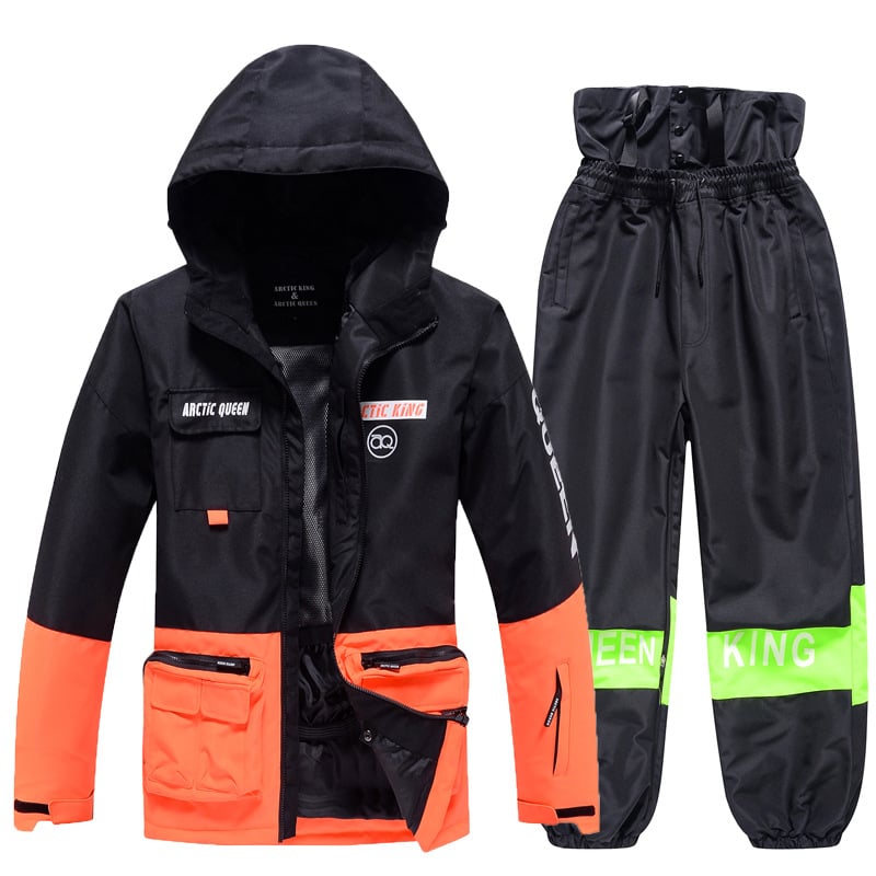 Ensemble de Ski Hivernal Unisexe – Tenue de Neige Respirante et Isolée en Deux Pièces