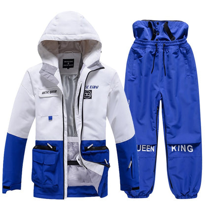 Ensemble de Ski Hivernal Unisexe – Tenue de Neige Respirante et Isolée en Deux Pièces