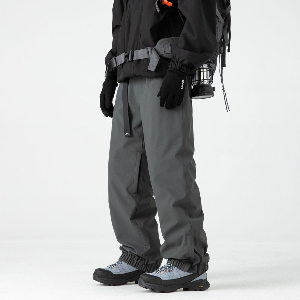 Pantalon de Ski Homme à Coque Rigide Doublé Polaire – Taille Mi-Haute Imperméable