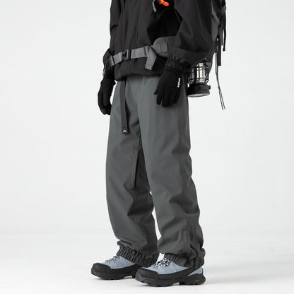 Pantalon de Ski Homme à Coque Rigide Doublé Polaire – Taille Mi-Haute Imperméable