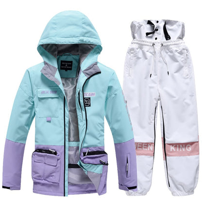 Ensemble de Ski Hivernal Unisexe – Tenue de Neige Respirante et Isolée en Deux Pièces