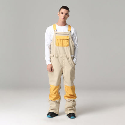 Salopette de Ski Unisexe à Bretelles Ajustables – Pantalon de Neige Hiver