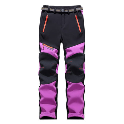 Pantalon de Ski Unisexe – Pantalon d’Hiver à Design Contrasté pour Activités sur Neige