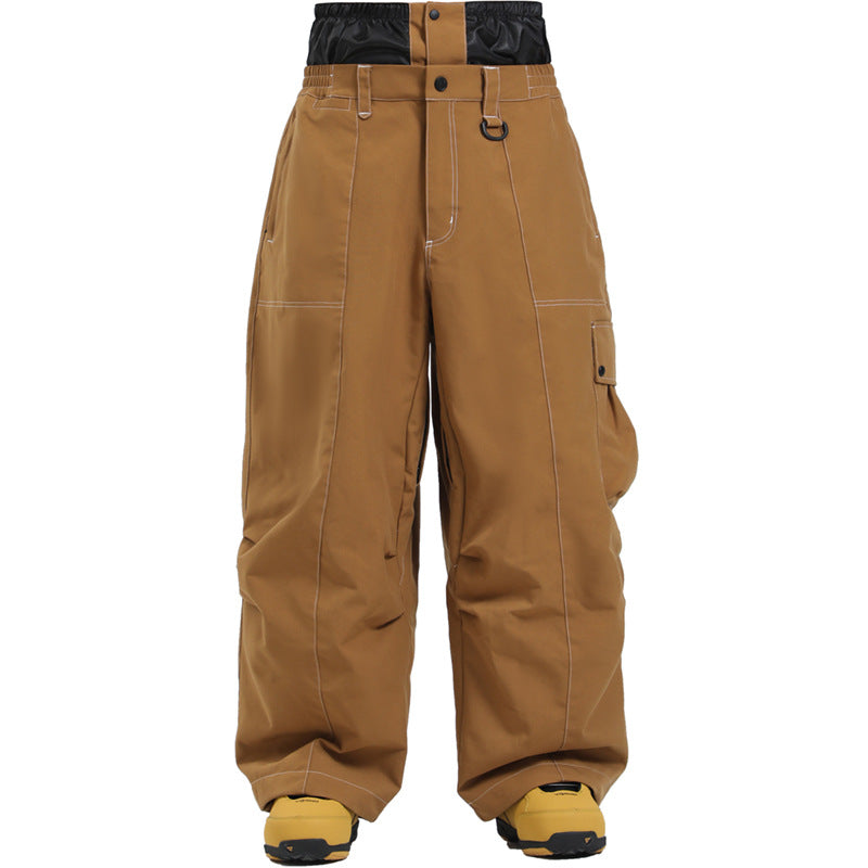 Pantalon de Ski Coupe Large et Coupe-Vent Unisexe – Hivernal Respirant