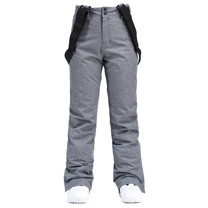 Pantalon de Snowboard Imperméable pour Homme avec Bretelles – Pantalon de Ski Hivernal Isolé