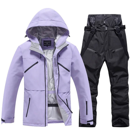 Combinaison de Ski Hivernale Isolée Unisexe – Veste et Pantalon Respirants pour Snowboard