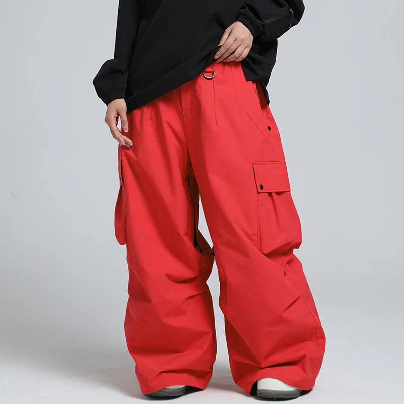 Pantalon de Ski Ample Unisexe – Pantalon de Snowboard Respirant avec Zipp et Isolation