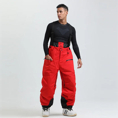Pantalon de Ski Unisexe avec Bretelles – Pantalon de Snow Étanche pour Froid Extrême (-40°C)