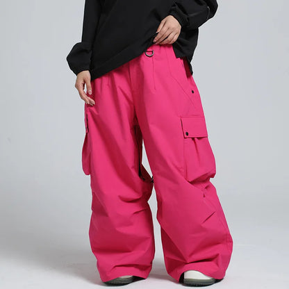 Pantalon de Ski Ample Unisexe – Pantalon de Snowboard Respirant avec Zipp et Isolation