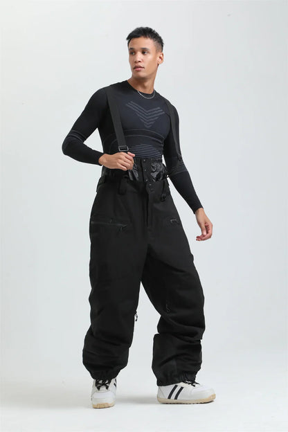 Pantalon de Ski Unisexe avec Bretelles – Pantalon de Snow Étanche pour Froid Extrême (-40°C)