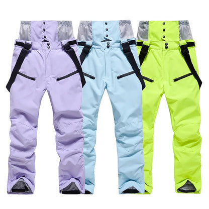 Pantalon de Ski Hivernal Unisexe – Pantalon Étanche et Coupe-Vent avec Protection de Taille