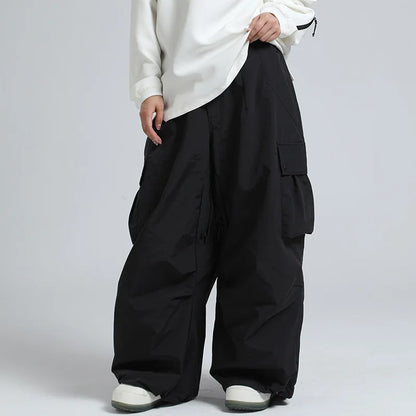 Pantalon de Ski Ample Unisexe – Pantalon de Snowboard Respirant avec Zipp et Isolation
