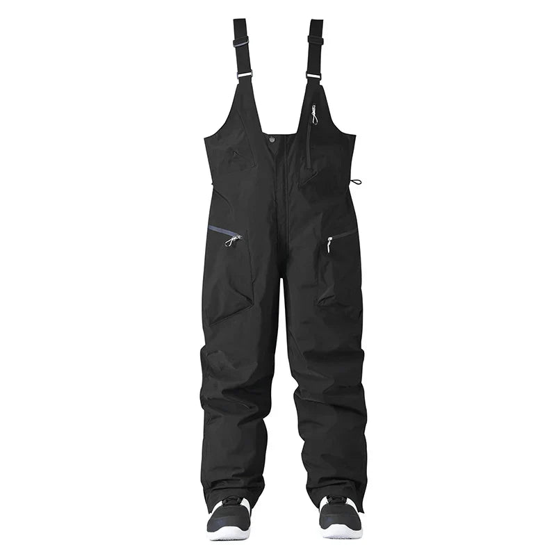 Pantalon de Ski Ajustable Unisexe – Pantalon de Snow avec Bretelles et Fermeture Zippée