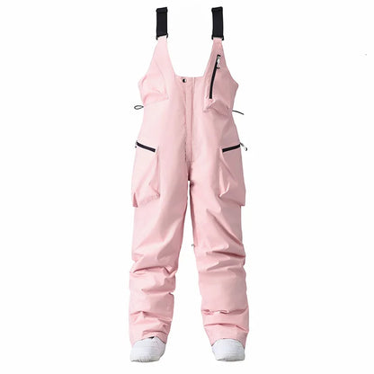 Pantalon de Ski Ajustable Unisexe – Pantalon de Snow avec Bretelles et Fermeture Zippée