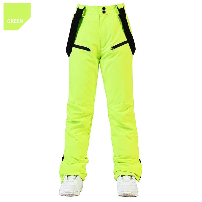 Pantalon de Ski Hivernal Unisexe – Pantalon Étanche et Coupe-Vent avec Protection de Taille