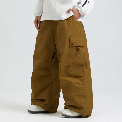 Pantalon de Ski Ample Unisexe – Pantalon de Snowboard Respirant avec Zipp et Isolation
