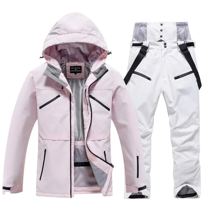 Combinaison de Ski Hivernale Isolée Unisexe – Veste et Pantalon Respirants pour Snowboard