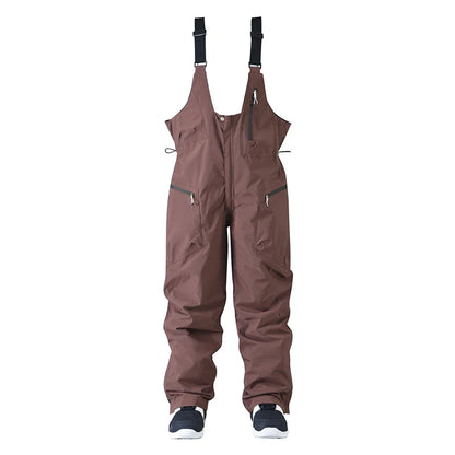 Pantalon de Ski Ajustable Unisexe – Pantalon de Snow avec Bretelles et Fermeture Zippée