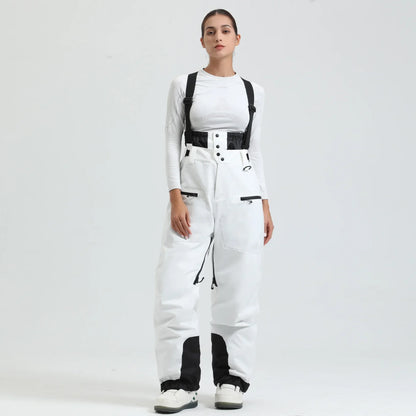 Pantalon de Ski Unisexe avec Bretelles – Pantalon de Snow Étanche pour Froid Extrême (-40°C)
