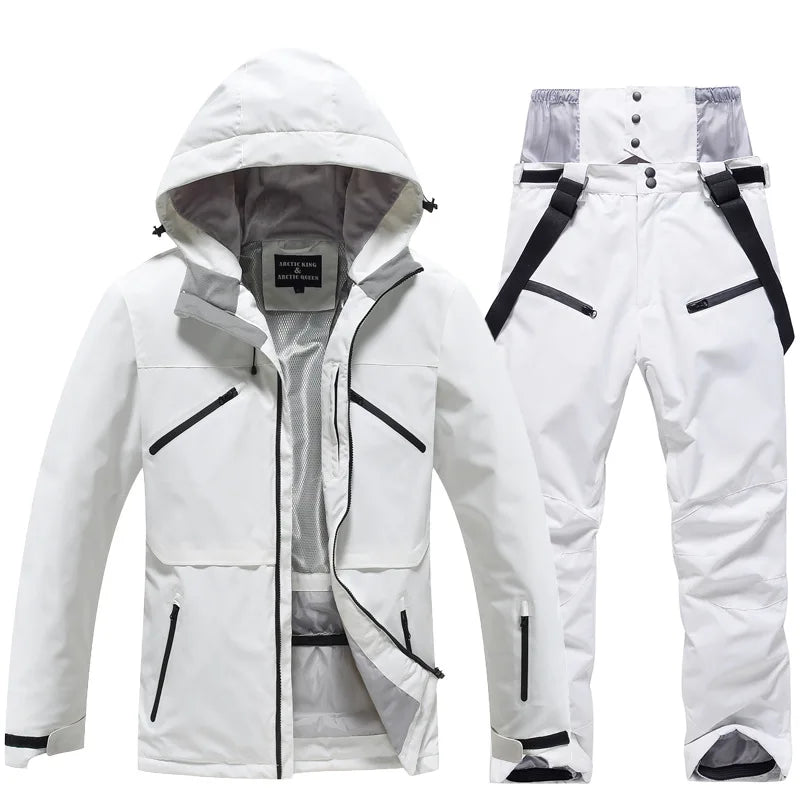 Combinaison de Ski Hivernale Isolée Unisexe – Veste et Pantalon Respirants pour Snowboard