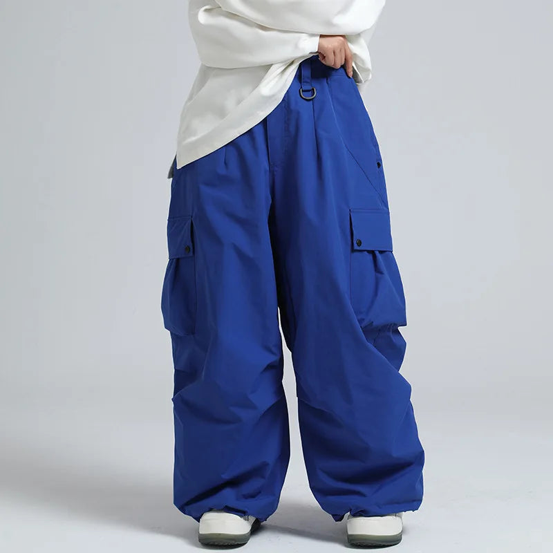 Pantalon de Ski Ample Unisexe – Pantalon de Snowboard Respirant avec Zipp et Isolation