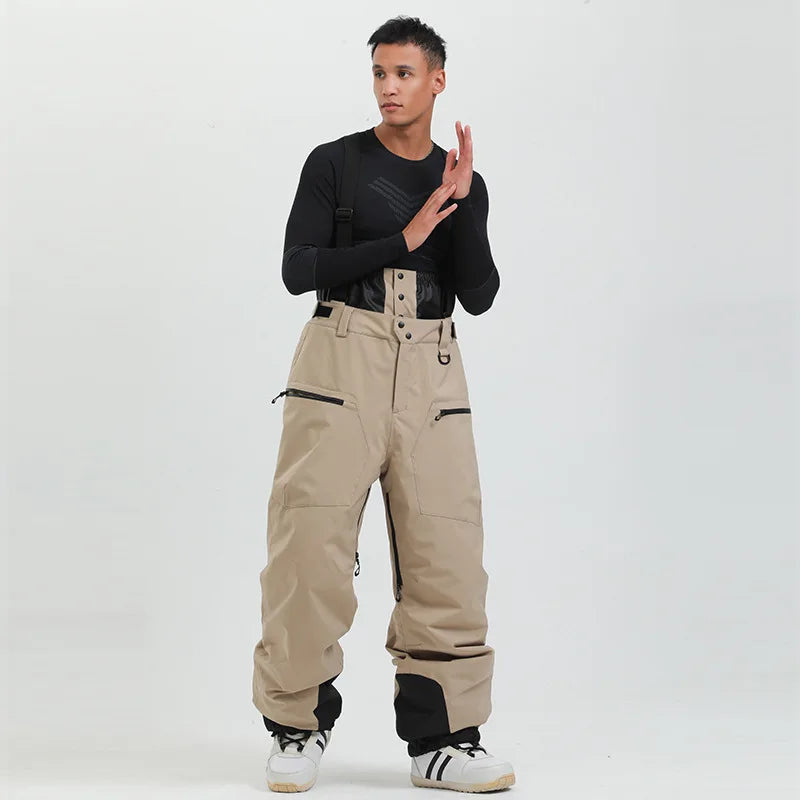 Pantalon de Ski Unisexe avec Bretelles – Pantalon de Snow Étanche pour Froid Extrême (-40°C)