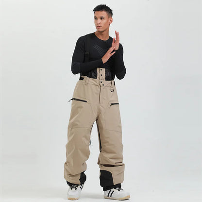 Pantalon de Ski Unisexe avec Bretelles – Pantalon de Snow Étanche pour Froid Extrême (-40°C)