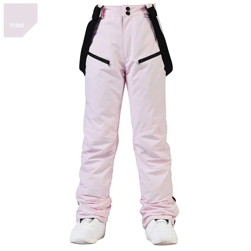 Pantalon de Ski Hivernal Unisexe – Pantalon Étanche et Coupe-Vent avec Protection de Taille