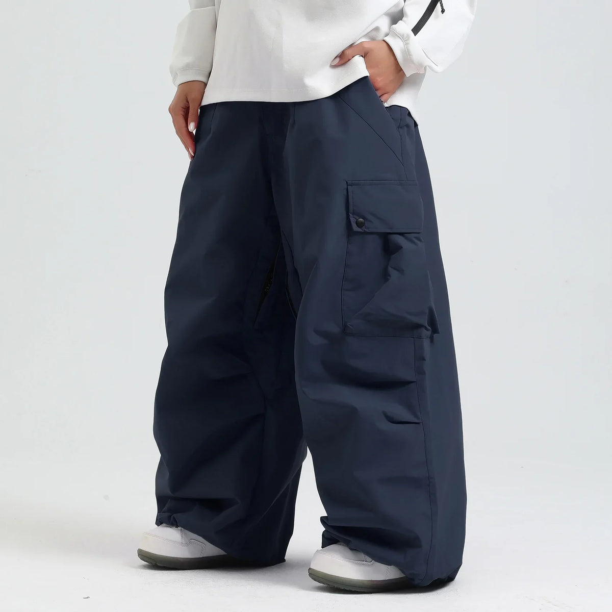 Pantalon de Ski Ample Unisexe – Pantalon de Snowboard Respirant avec Zipp et Isolation