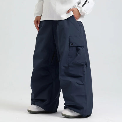 Pantalon de Ski Ample Unisexe – Pantalon de Snowboard Respirant avec Zipp et Isolation