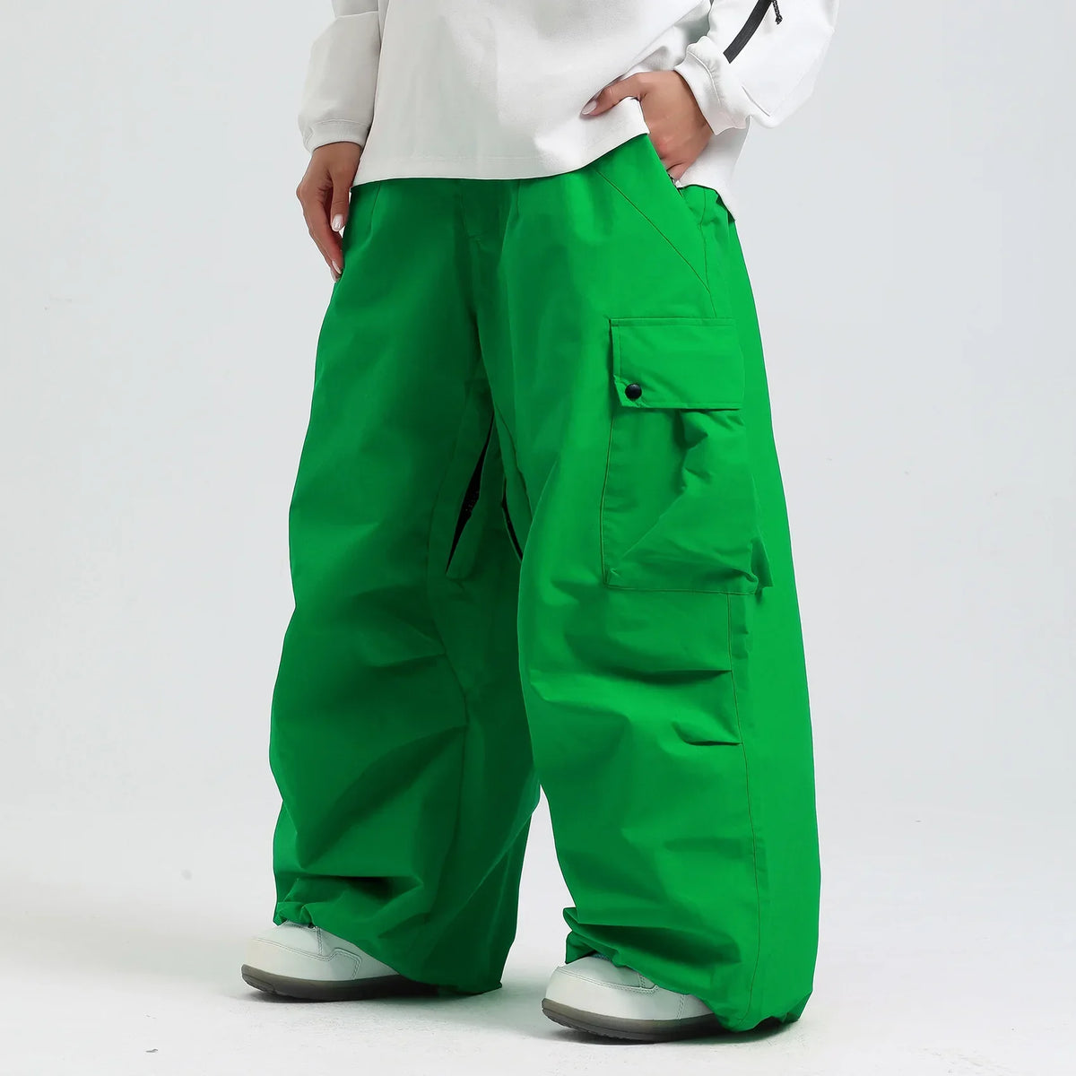 Pantalon de Ski Ample Unisexe – Pantalon de Snowboard Respirant avec Zipp et Isolation