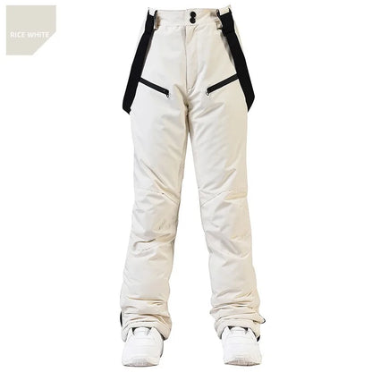 Pantalon de Ski Hivernal Unisexe – Pantalon Étanche et Coupe-Vent avec Protection de Taille