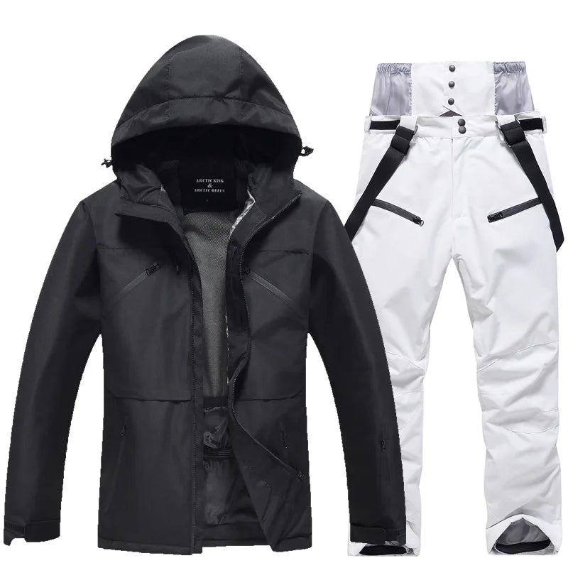 Combinaison de Ski Hivernale Isolée Unisexe – Veste et Pantalon Respirants pour Snowboard