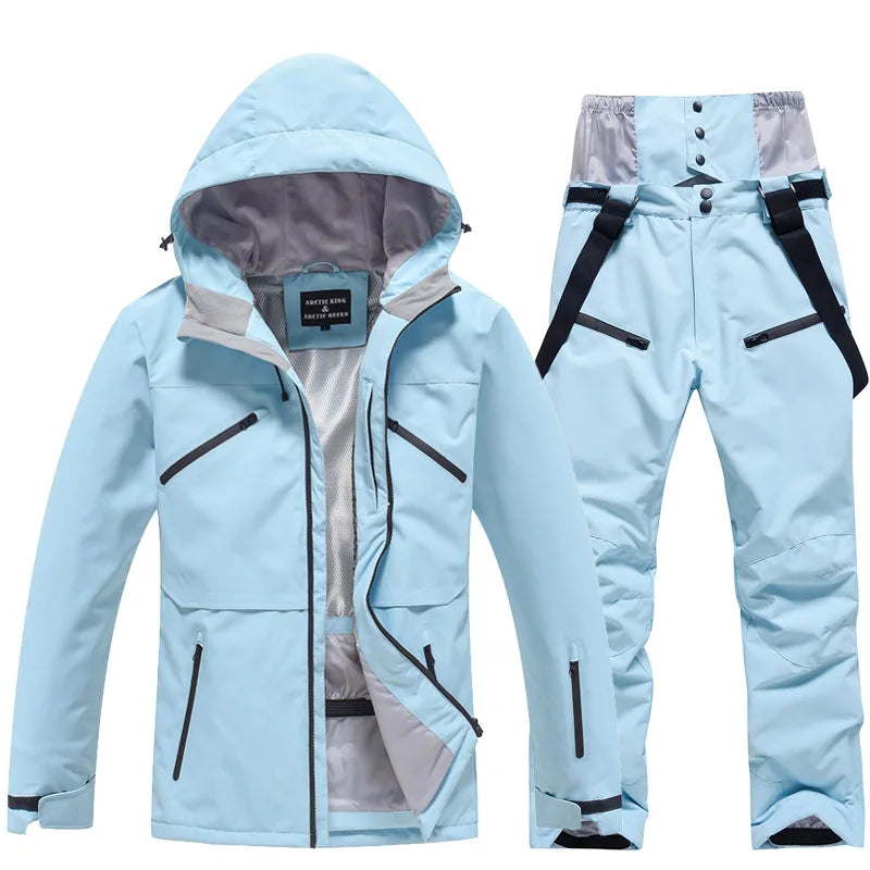 Combinaison de Ski Hivernale Isolée Unisexe – Veste et Pantalon Respirants pour Snowboard