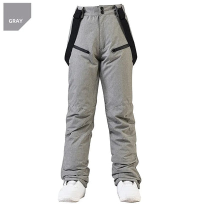 Pantalon de Ski Hivernal Unisexe – Pantalon Étanche et Coupe-Vent avec Protection de Taille