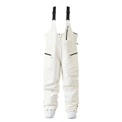 Pantalon de Ski Ajustable Unisexe – Pantalon de Snow avec Bretelles et Fermeture Zippée