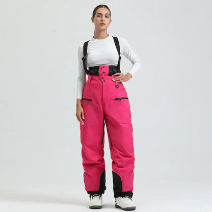Pantalon de Ski Unisexe avec Bretelles – Pantalon de Snow Étanche pour Froid Extrême (-40°C)