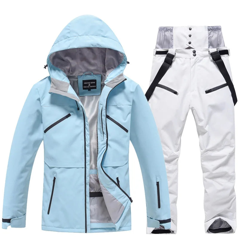Combinaison de Ski Hivernale Isolée Unisexe – Veste et Pantalon Respirants pour Snowboard