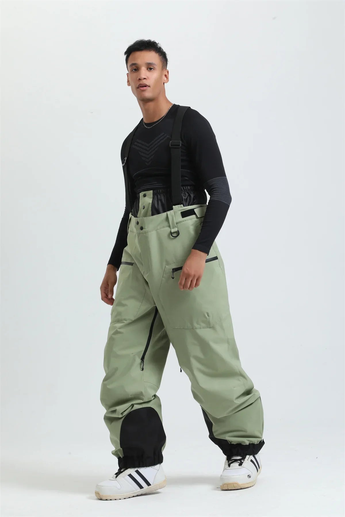 Pantalon de Ski Unisexe avec Bretelles – Pantalon de Snow Étanche pour Froid Extrême (-40°C)