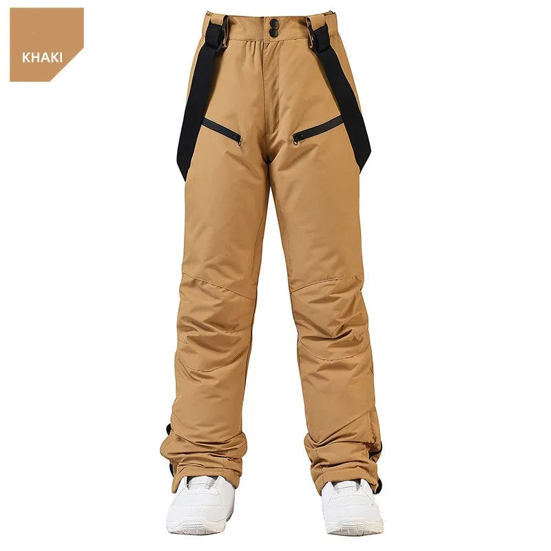 Pantalon de Ski Hivernal Unisexe – Pantalon Étanche et Coupe-Vent avec Protection de Taille