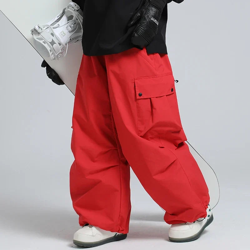 Pantalon de Ski Ample Unisexe – Pantalon de Snowboard Respirant avec Zipp et Isolation