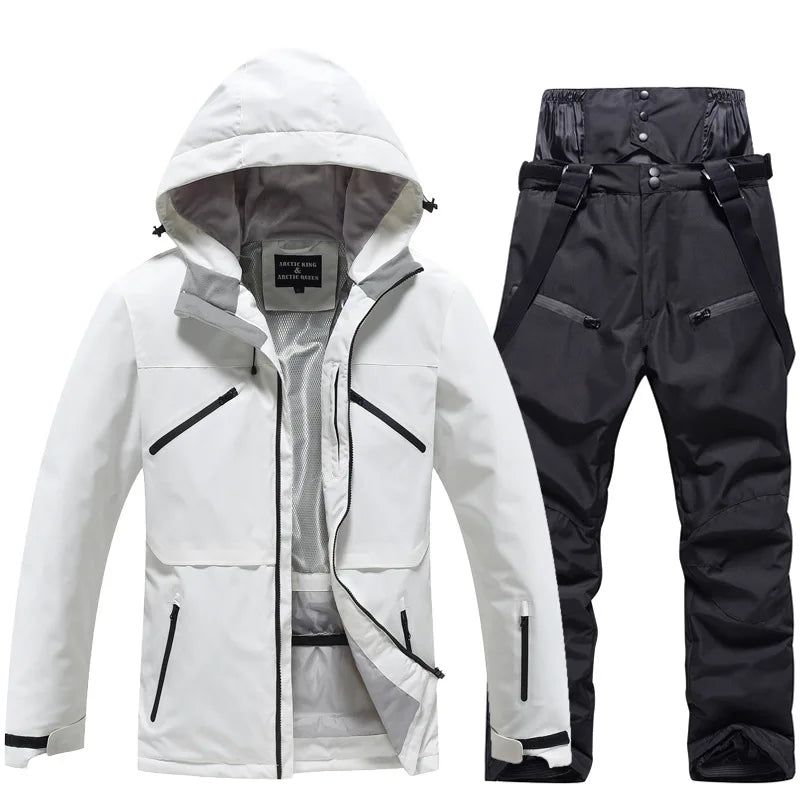 Combinaison de Ski Hivernale Isolée Unisexe – Veste et Pantalon Respirants pour Snowboard