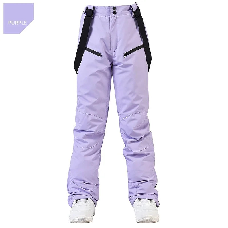 Pantalon de Ski Hivernal Unisexe – Pantalon Étanche et Coupe-Vent avec Protection de Taille