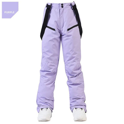 Pantalon de Ski Hivernal Unisexe – Pantalon Étanche et Coupe-Vent avec Protection de Taille