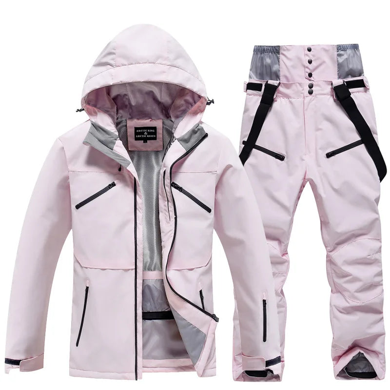 Combinaison de Ski Hivernale Isolée Unisexe – Veste et Pantalon Respirants pour Snowboard